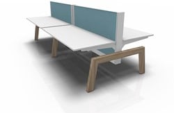 Markant Max Hybrid Bench bureau 4 werkplekken