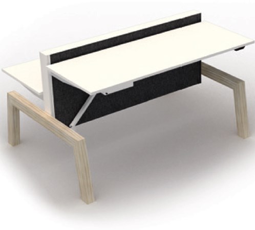 Dubbel zit sta bureau Markant Max Hybrid