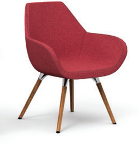 Bijzetstoel Bip met houten poten