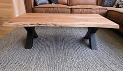 Boomstamtafel salontafel acacia hout Nature