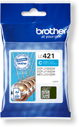 Brother LC-421XLC cartridge cyaan