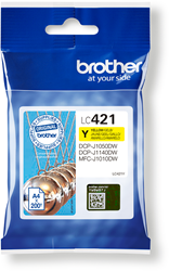 Brother LC-421XLY cartridge yellow