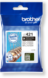 Brother LC-421BK cartridge zwart