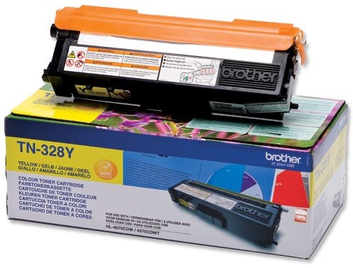 Brother TN-328Y toner geel-2