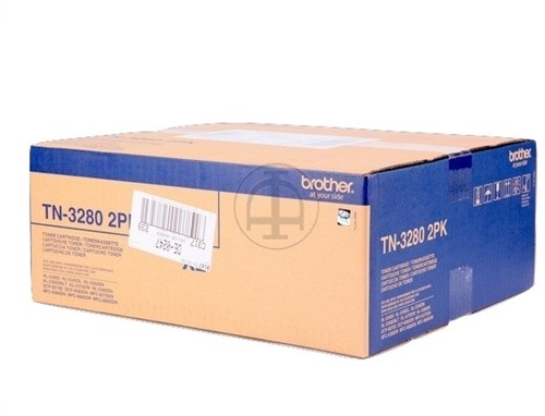 Brother TN-3280 duopack toner zwart