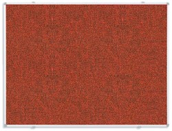 Prikbord Smit Visual oranje-rood 45x60 cm