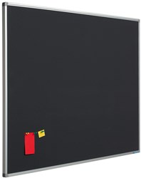 Prikbord Smit Visual 90x120 cm zwart