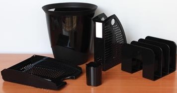 Pennenbakje zwart golvende rand-2