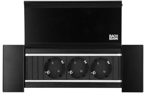 Inbouw bureau stopcontact Power Frame 3 x230V afsluitbaar
