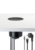 Pop up stekkerdoos rond Ø12 cm + draadloze lader-3