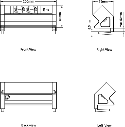 bureau-stekkerdoos-powerdock