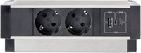 Bureau stekkerdoos 2x 220V + USB A / USB C met bladklem-2