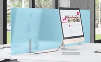 Privacy paneel bureau glas