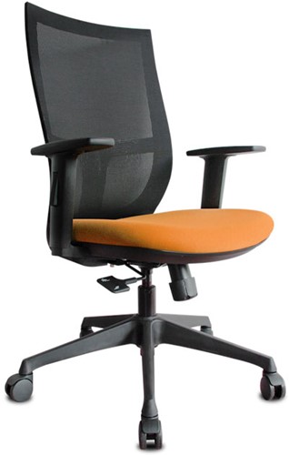 Bureaustoel-NEN-1335-Euroseats-Curve-oranje