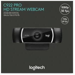 Logitech webcam C922 HD Pro 960-001088 1080p USB cable-3