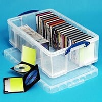 Opbergbox 50 liter Really Useful Box transparant met afsluitbaar deksel 710 x 440 x 230 per 5 boxen-3