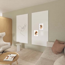Chameleon Sharp Wall 98 x 198cm randloos emaille whiteboard paneel