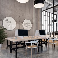 Magnetisch Whiteboard 98cm Emaille Smit Visual Round-2