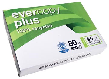 Printpapier 100% gerecycled Clairefontaine Evercopy Plus 80 gram pak van 500 vel