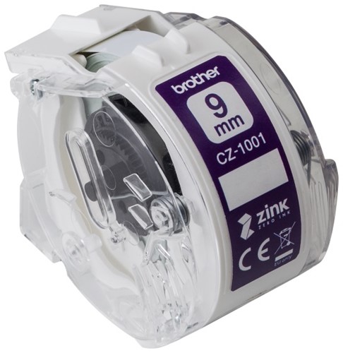 Full color label CZ1001 9mm x 5 m voor Brother VC 500W-2