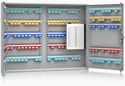 Sleutelkast groot de Raat SLP 400 voor 400 sleutels met cilinder sleutelslot 550 x 730 x 140