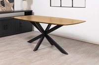 Deens ovale tafel mangohout Flora-2