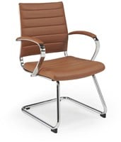 Design vergaderstoel met armleuning in kunstleder