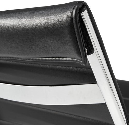 design-vergaderstoel-zwart-sledeframe