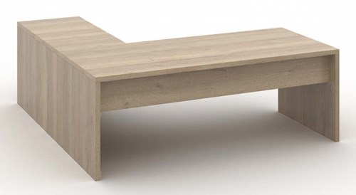 Houten hoekbureau Greywood XTR + ladeblok 210x210cm-2
