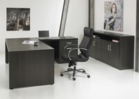 Directie hoekbureau Oakwood XTR + ladeblok 210x210cm-2