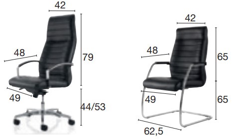 Directiestoel-leer