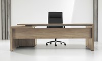 Directiebureau Oakwood XTR 230x172cm met zwevend aanbouwblad-2