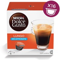 Nescafé Dolce Gusto cups Lungo Decaffeinato pak van 16 koffiepads
