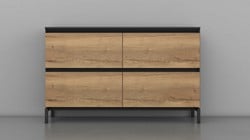 Dressoir kast industrieel ProLine Quad4 160 x 44 x 108cm