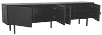 Dressoir mangohout zwart industrieel-2
