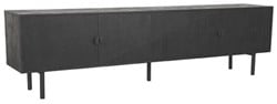 Dressoir mangohout zwart industrieel