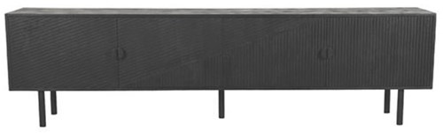 Dressoir mangohout zwart industrieel-3