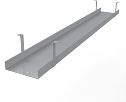 Dubbele kabelgoot voor kabelbegeleiding bench bureau EOL
