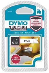 Dymo D1 duurzame tape 1978364 12mm zwart op wit