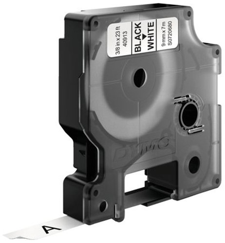 Dymo D1 tape 40913 9mm zwart op wit-2
