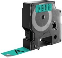 Dymo D1 tape 45809 19mm zwart op groen-2