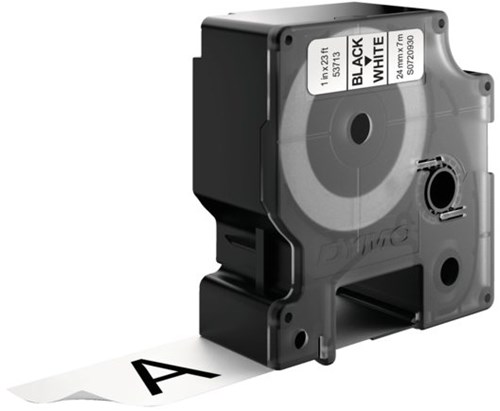 Dymo D1 tape 53713 24mm zwart op wit-2