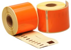 Dymo labels oranje 99014 101 x  54 mm Rillstab