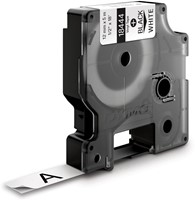 Dymo RHINO label 12 mm zwart op wit vinyl-2