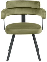 Retro look stoel fluweel Olivia