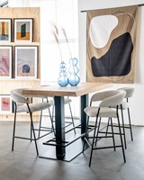 Massief eiken hoge tafel 140x 80 Durango-3