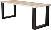 Eikenhouten vergadertafel Industrieel