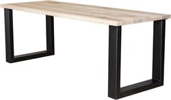 Eikenhouten vergadertafel Industrieel