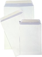 Akte Envelop 262x371mm Hermes zonder venster met plakstrip pak van 25 stuks wit-2