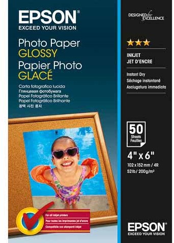Epson fotopapier 10x15cm 200 gram glossy pk/50